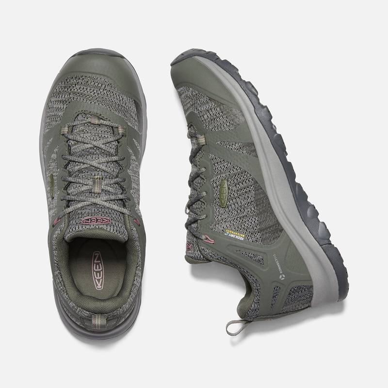 Keen Terradora II Waterproof Wanderschuhe Damen DE-10536 Dusty Olive/Nostalgia Rose - Keen Damenschu